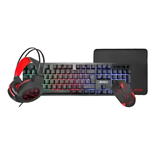 Pack Gamer 4 en 1 LBN – Teclado, Mouse, Audífonos y Mouse Pad