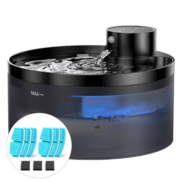 Fuente de Agua Inalámbrica para Gatos con Filtro