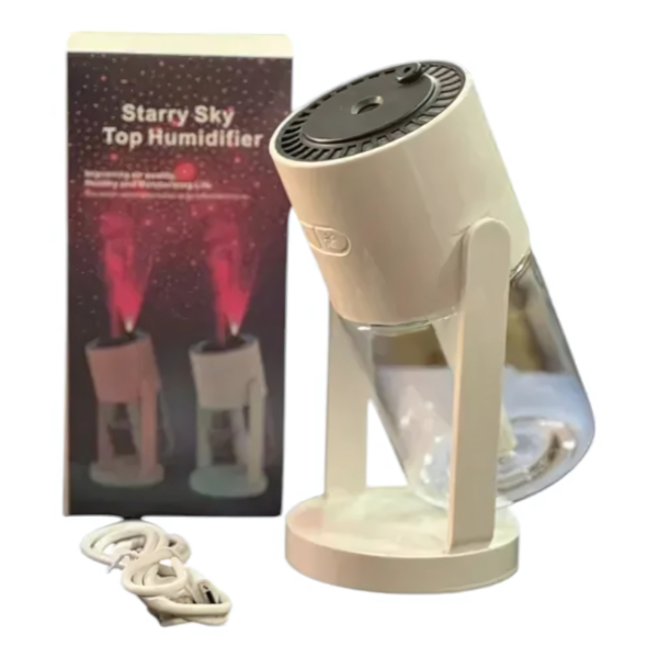 Difusor Aromático Eléctrico con Luz Nocturna y Proyección de Estrellas – 280ml