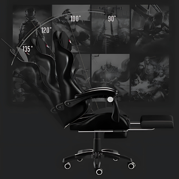 Silla Gamer Profesional GX2000 con Reposapiés