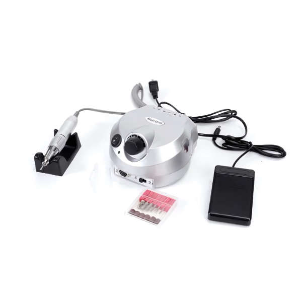 Torno Profesional para Uñas 35.000 RPM – Color Plata