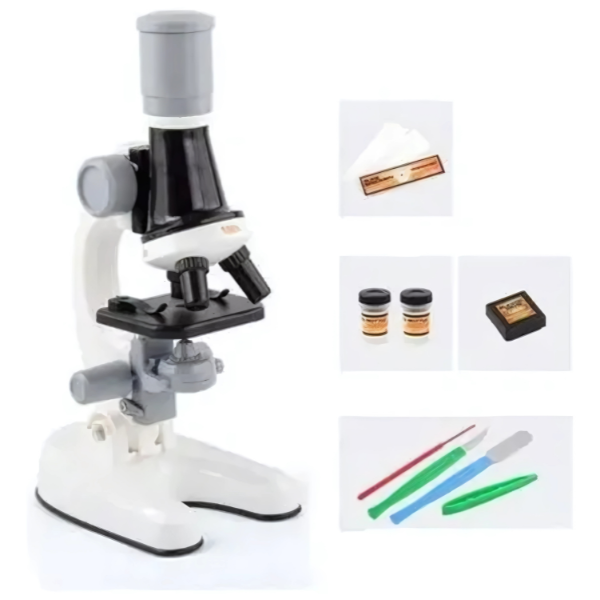 Microscopio LED De 300X 600X 1200X Para Niños