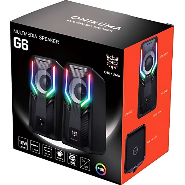 Parlantes Gamer Onikuma G6 RGB