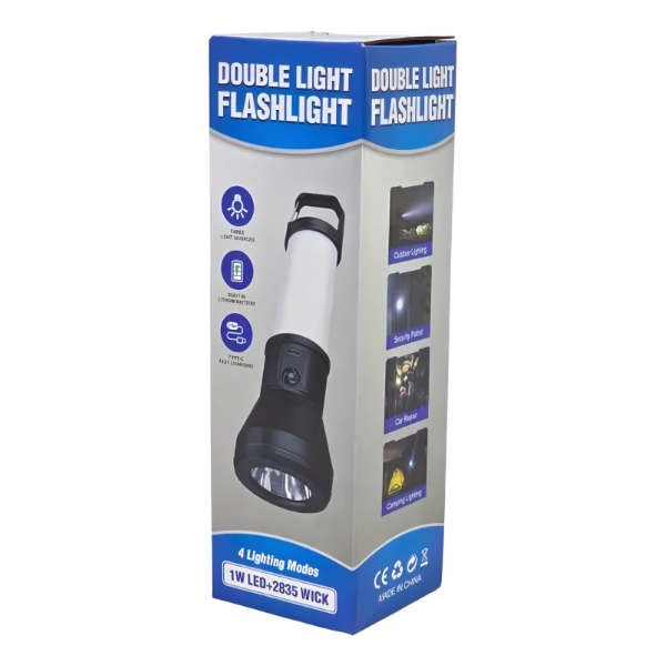 Linterna Recargable LED 2 en 1