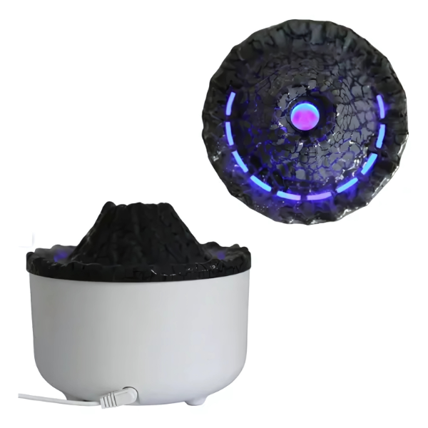 Humidificador Difusor de Aromas con Iluminación Volcánica