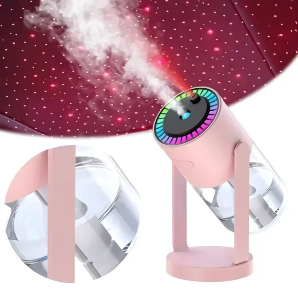 Difusor Aromático Eléctrico con Luz Nocturna y Proyección de Estrellas – 280ml