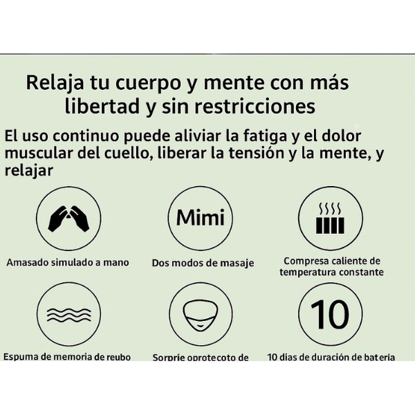 Masajeador eléctrico para cuello MD015 MDHL