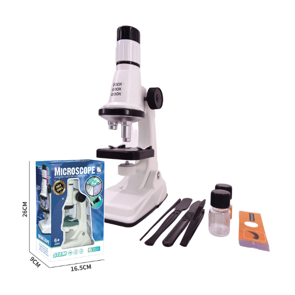 Microscopio Educacional Y Kit De Accesorios Science Horse