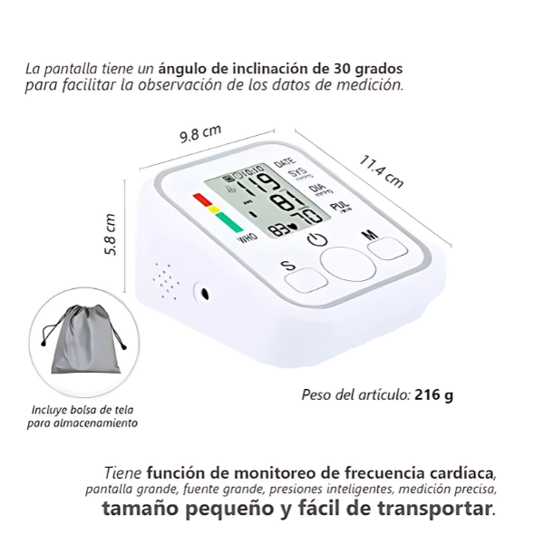 Toma Presión Digital de Brazo Arm Style Basic-1
