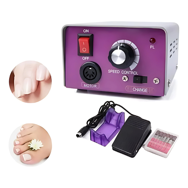 Set Torno Profesional Para Uñas Acrílicas, Manicure Pedicure