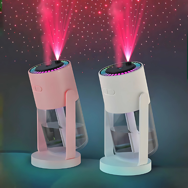 Difusor Aromático Eléctrico con Luz Nocturna y Proyección de Estrellas – 280ml