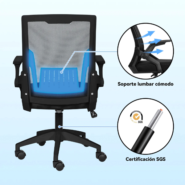 Silla de Oficina Ergonómica Ejecutiva con Asiento de Memoria