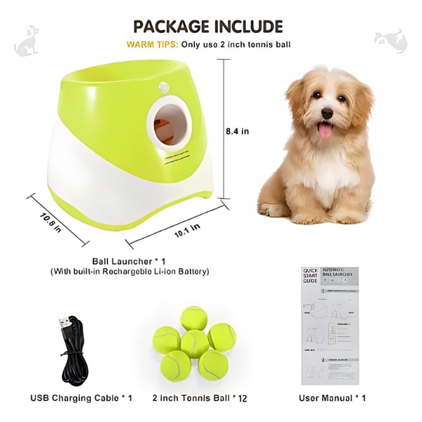 Juguete Inteligente para Perros – Lanzador Automático de Pelotas