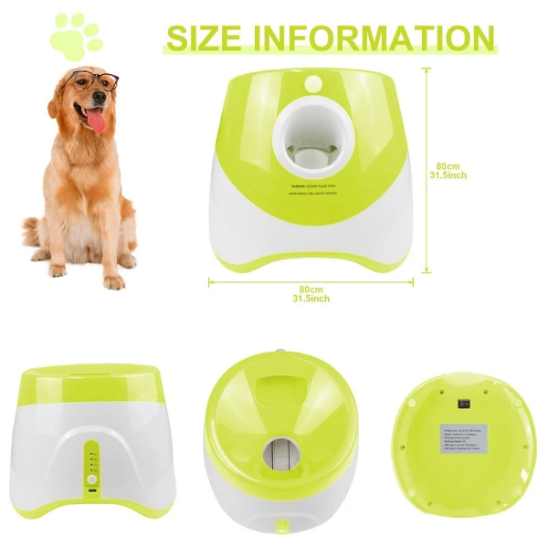Juguete Inteligente para Perros – Lanzador Automático de Pelotas