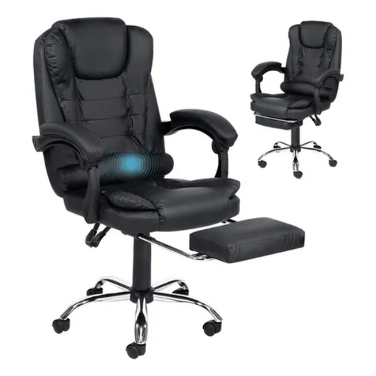 Silla Ejecutiva Ergonómica con Masaje y Reposapiés