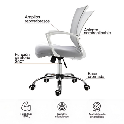 Silla de Oficina Top Living Burdeos Ergonómica