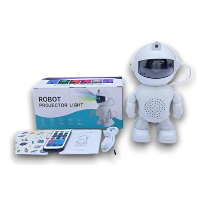 Proyector Galáctico Robot Astronauta con Bluetooth, Parlante y Luz LED Láser