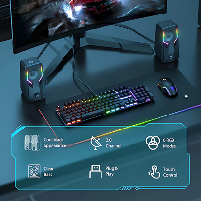 Parlantes Gamer Onikuma G6 RGB