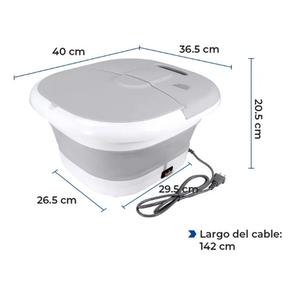 Masajeador Spa Para Pies Plegable Hidromasaje Compacto