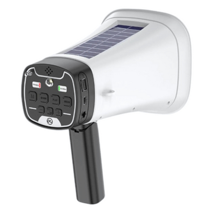 Megáfono Portátil con Carga Solar y Linterna