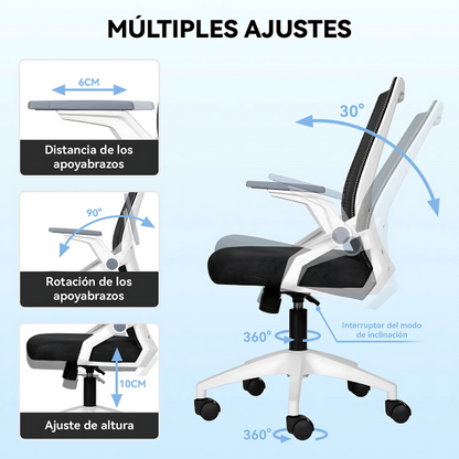 Silla de Oficina Ergonómica Ejecutiva con Asiento de Memoria