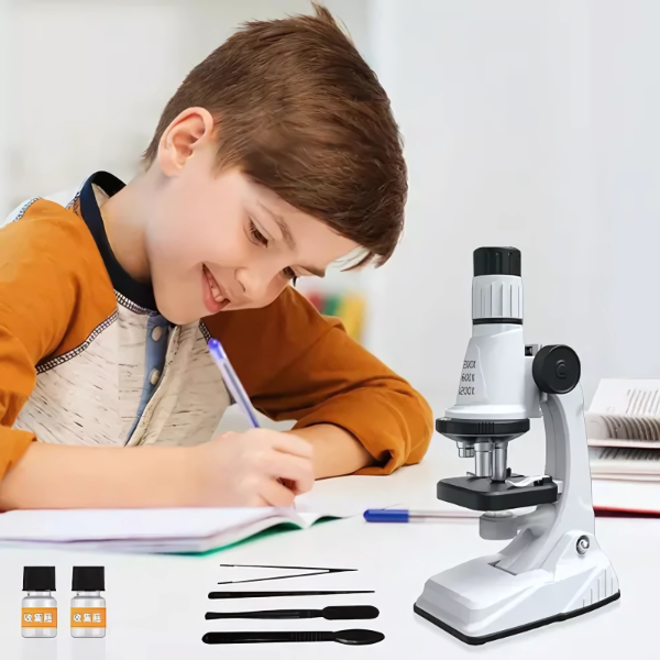 Microscopio Educacional Y Kit De Accesorios Science Horse