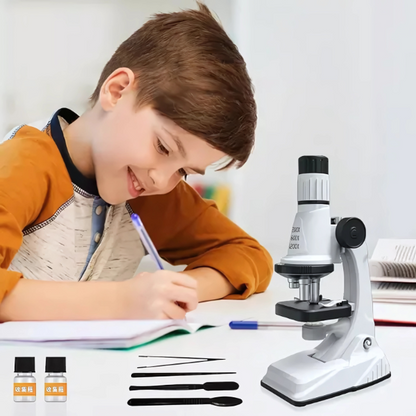 Microscopio Educacional Y Kit De Accesorios Science Horse