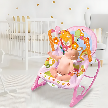 Mecedora para Bebé con Música, Vibración y Juguetes Educativos