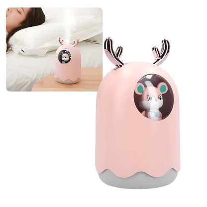 Humidificador de Aire Portátil con Diseño de Reno – Auto, Hogar y Oficina