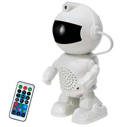 Proyector Galáctico Robot Astronauta con Bluetooth, Parlante y Luz LED Láser